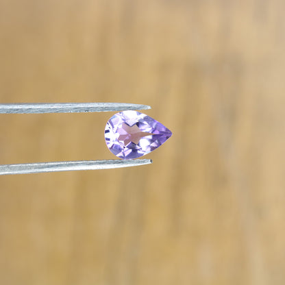 0.84 CT Fancy Purple Amethyst Natural Pear Shape Gemstone For Promise Ring - JayKrishna Diamond