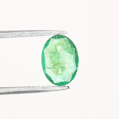 0.91 CT 8.15 CT Natural Green Emerald Oval Shape Fancy Gemstone For Statement Jewelry - JayKrishna Diamond