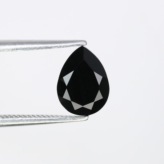 1.08 CT 8.30 x 6.20 MM Pear Shape Black Onyx Stone For Engagement Ring - JayKrishna Diamond