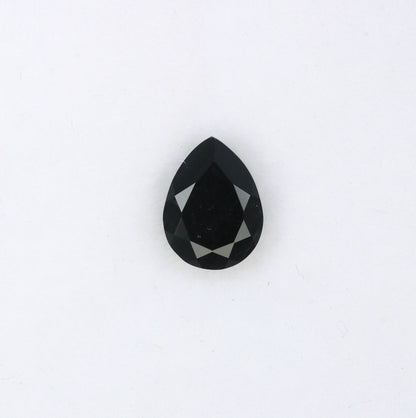 1.08 CT 8.30 x 6.20 MM Pear Shape Black Onyx Stone For Engagement Ring - JayKrishna Diamond