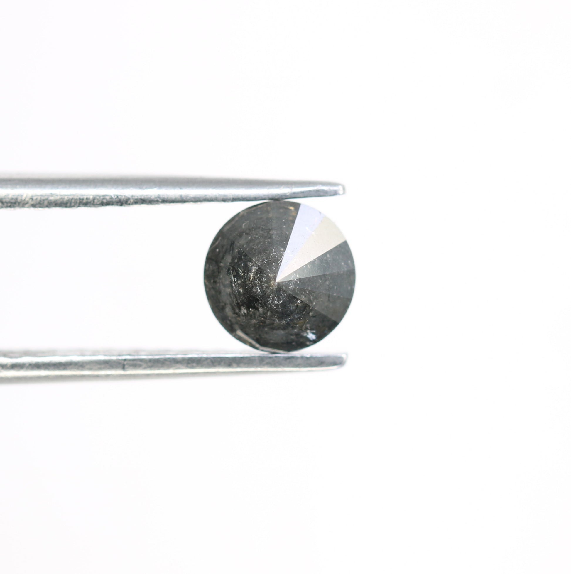 0.94 Carat Salt And Pepper Loose Round Brilliant Shape Diamond For Wedding Ring - JayKrishna Diamond