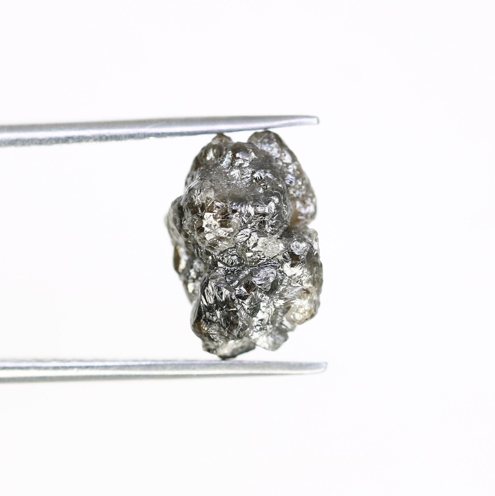 4.75 Carat 12.10 MM Grey Color Natural Loose Raw Rough Diamond For Wedding Ring - JayKrishna Diamond