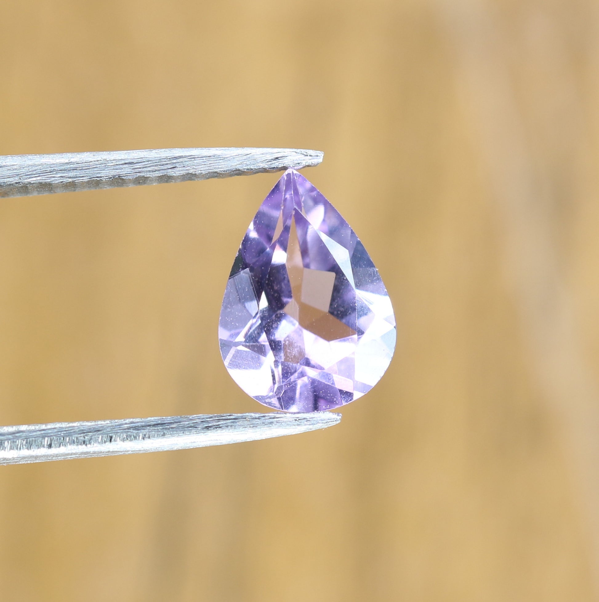 0.90 CT Beautiful Purple Amethyst Fancy Pear Shape Loose Gemstone For Promise Ring - JayKrishna Diamond