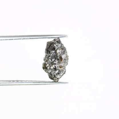 4.75 Carat 12.10 MM Grey Color Natural Loose Raw Rough Diamond For Wedding Ring - JayKrishna Diamond