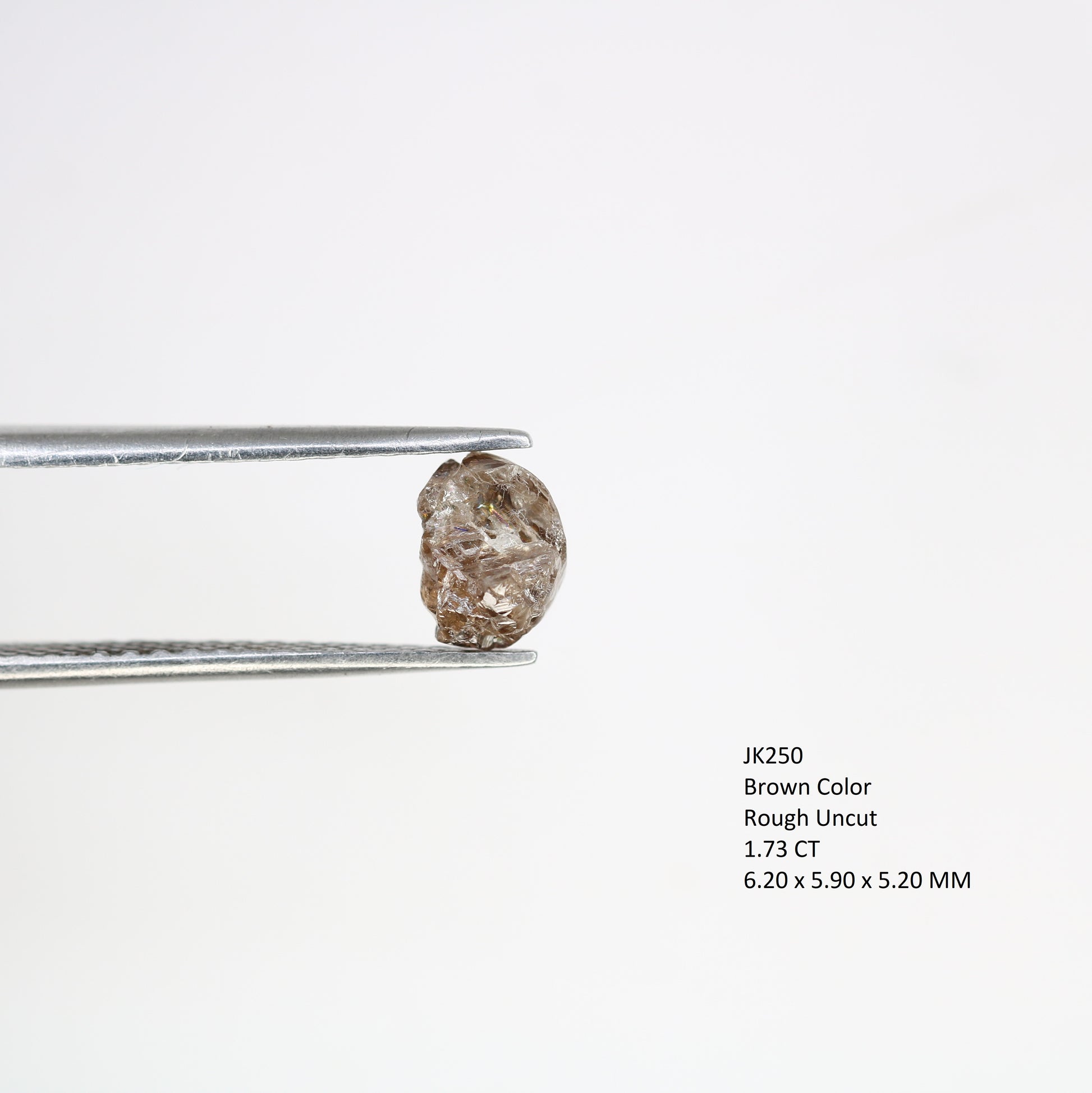 1.73 Carat Brown Color Natural Loose Raw Rough Diamond For Wedding Ring - JayKrishna Diamond