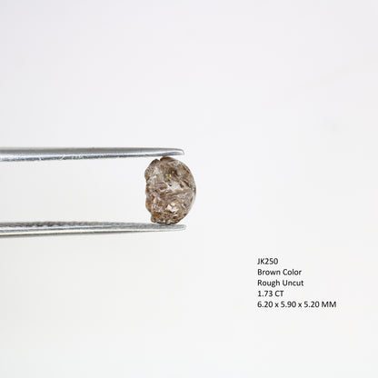 1.73 Carat Brown Color Natural Loose Raw Rough Diamond For Wedding Ring - JayKrishna Diamond