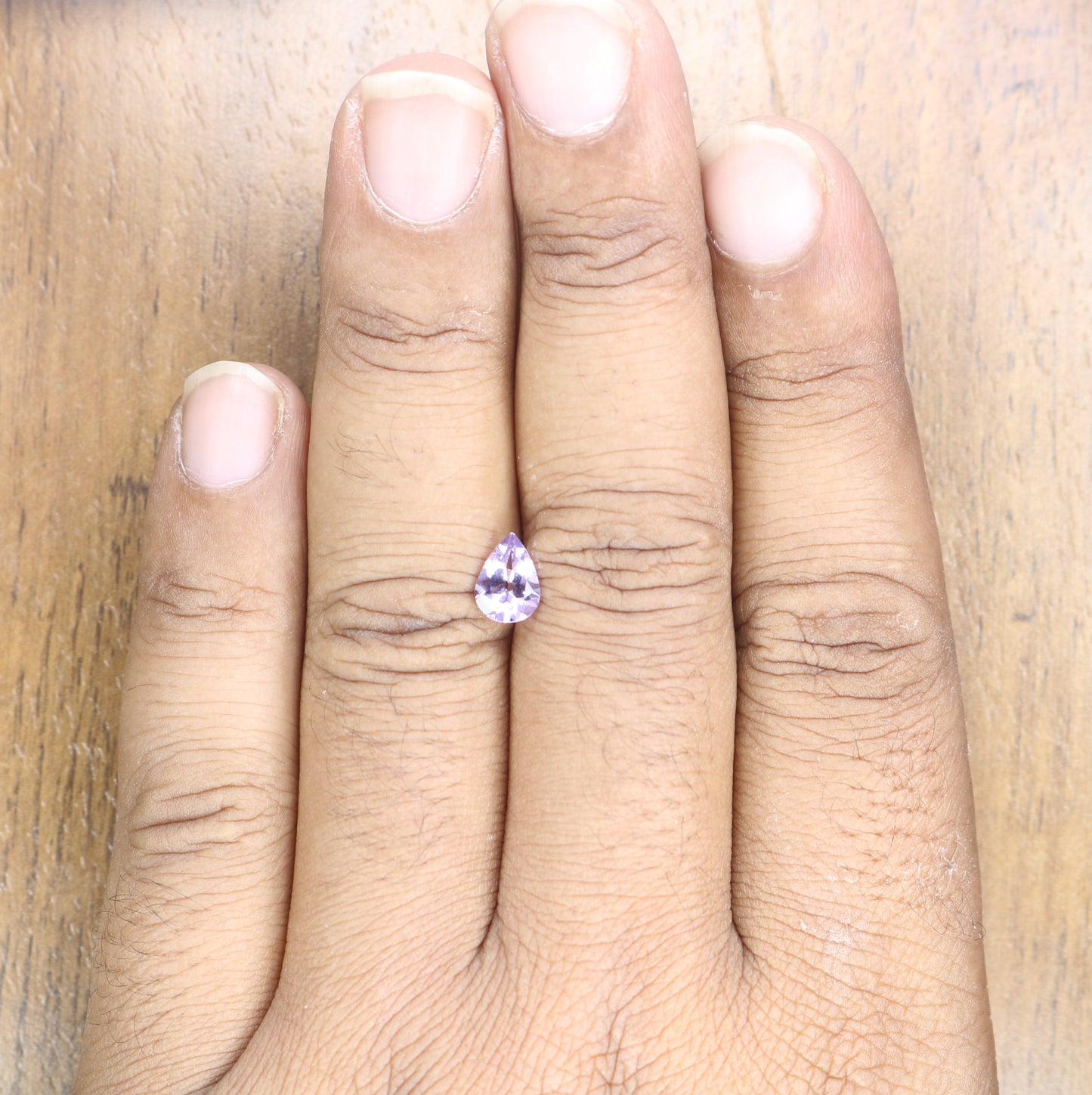 0.90 CT Beautiful Purple Amethyst Fancy Pear Shape Loose Gemstone For Promise Ring - JayKrishna Diamond