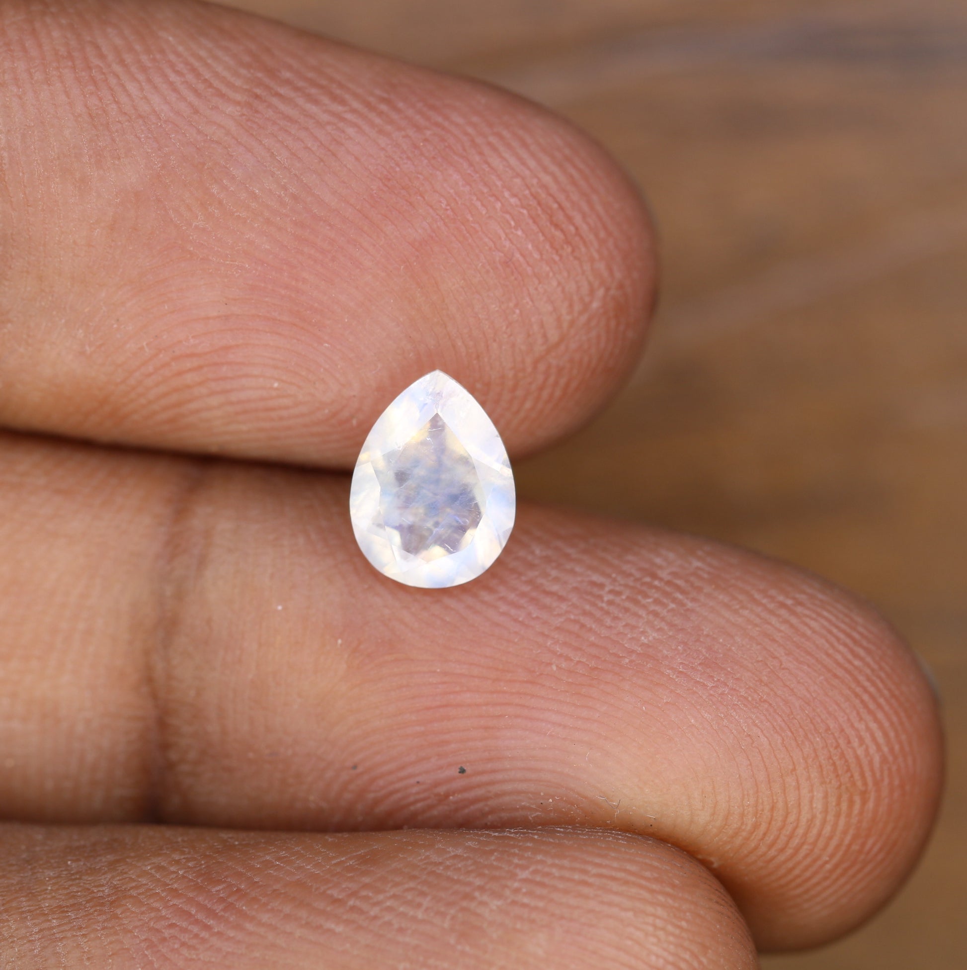 1.12 CT MoonStone Pear Shape White Gemstone For Engagement Ring - JayKrishna Diamond