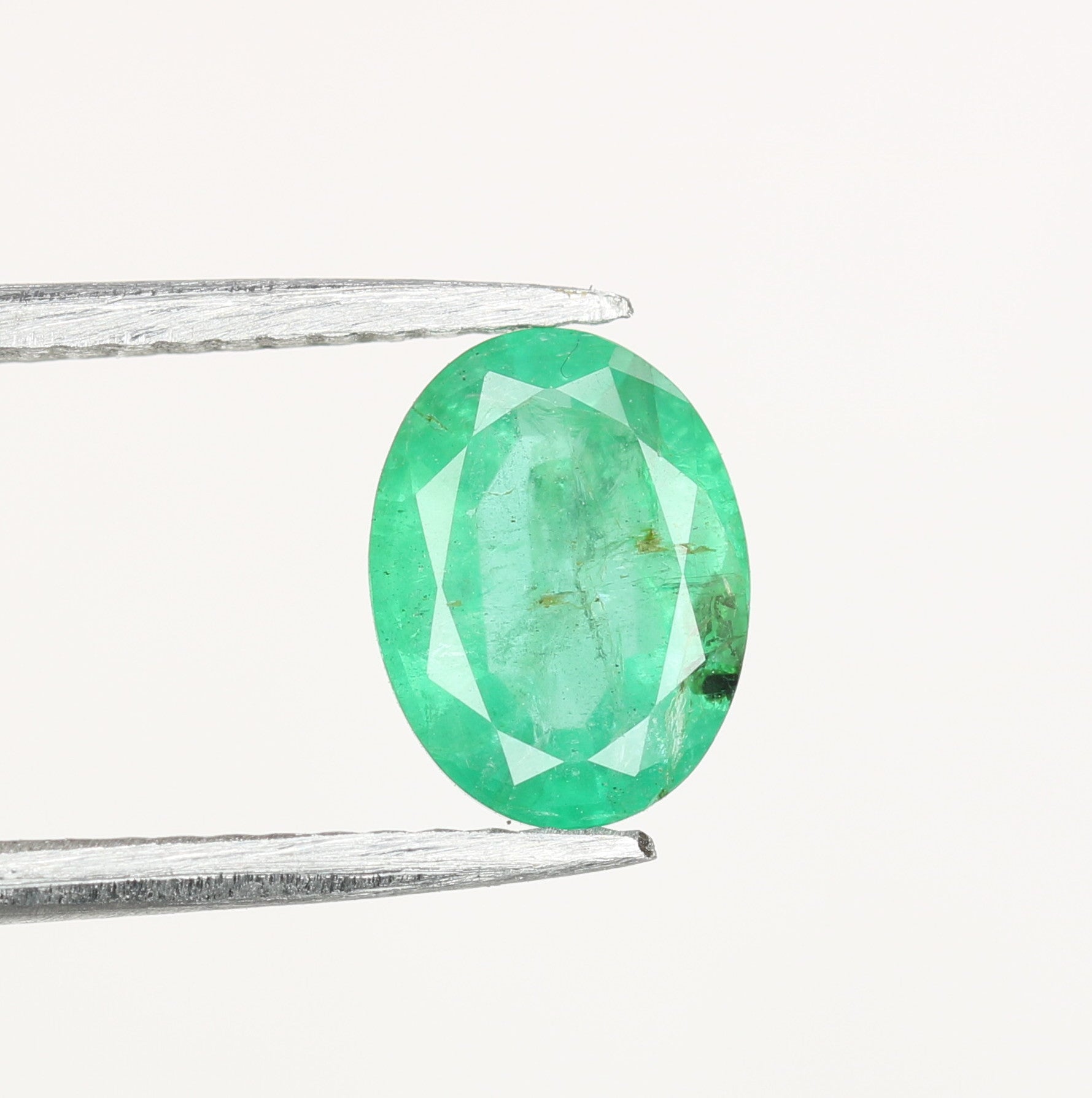 0.99 CT Natural Green Emerald Oval Shape Fancy Gemstone For Designer Jewelry - JayKrishna Diamond