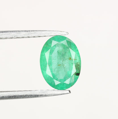 0.99 CT Natural Green Emerald Oval Shape Fancy Gemstone For Designer Jewelry - JayKrishna Diamond