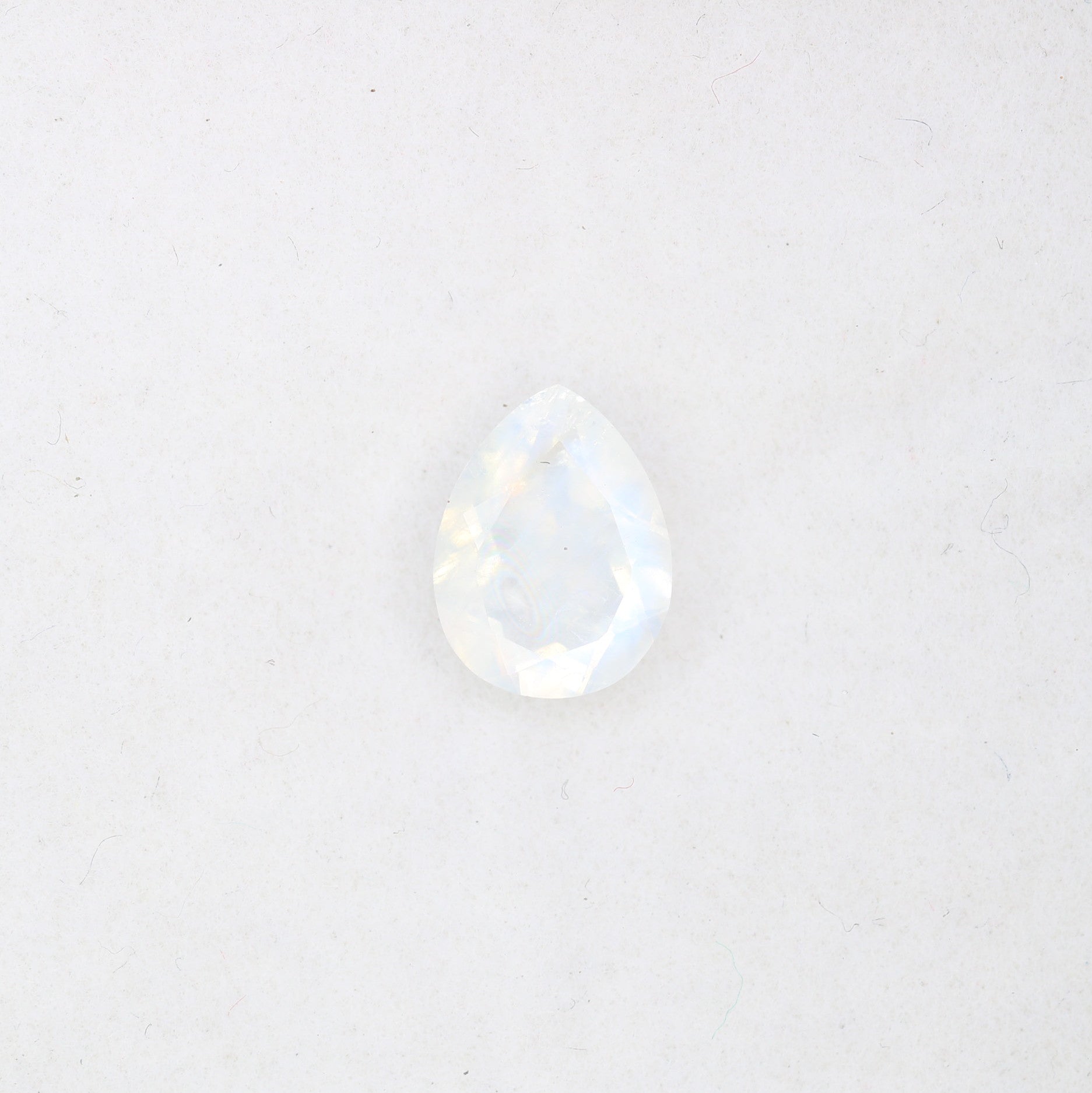 1.12 CT MoonStone Pear Shape White Gemstone For Engagement Ring - JayKrishna Diamond