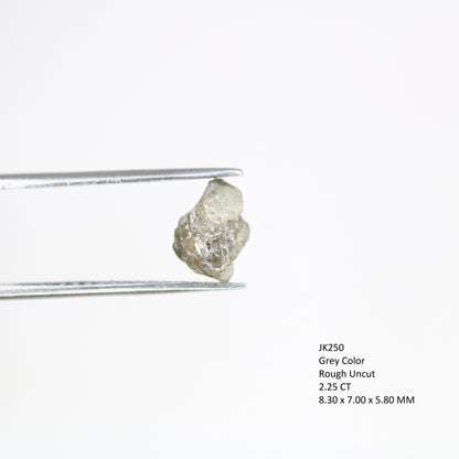 2.25 Carat Natural Loose Grey Color Raw Rough Diamond For Wedding Ring - JayKrishna Diamond