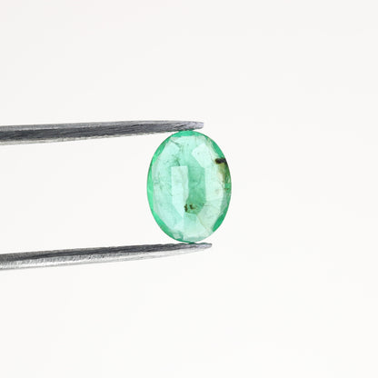 0.99 CT Natural Green Emerald Oval Shape Fancy Gemstone For Designer Jewelry - JayKrishna Diamond