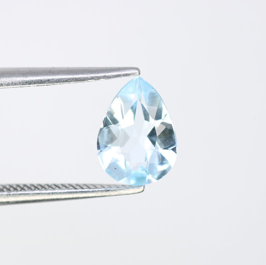 1.15 CT 8.30 x 6.00 MM Aquamarine Pear Cut Blue Gemstone For Engagement Ring - JayKrishna Diamond
