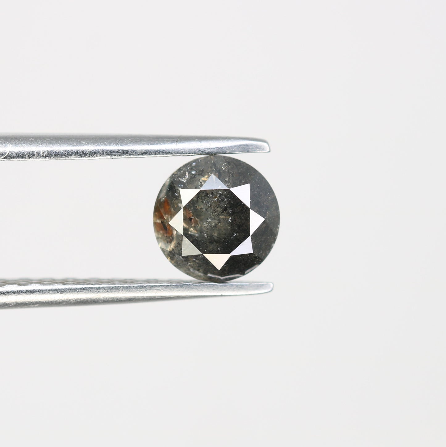 1.00 Carat Loose Salt And Pepper Diamond Ring Round Brilliant Cut Diamond For Galaxy Ring - JayKrishna Diamond
