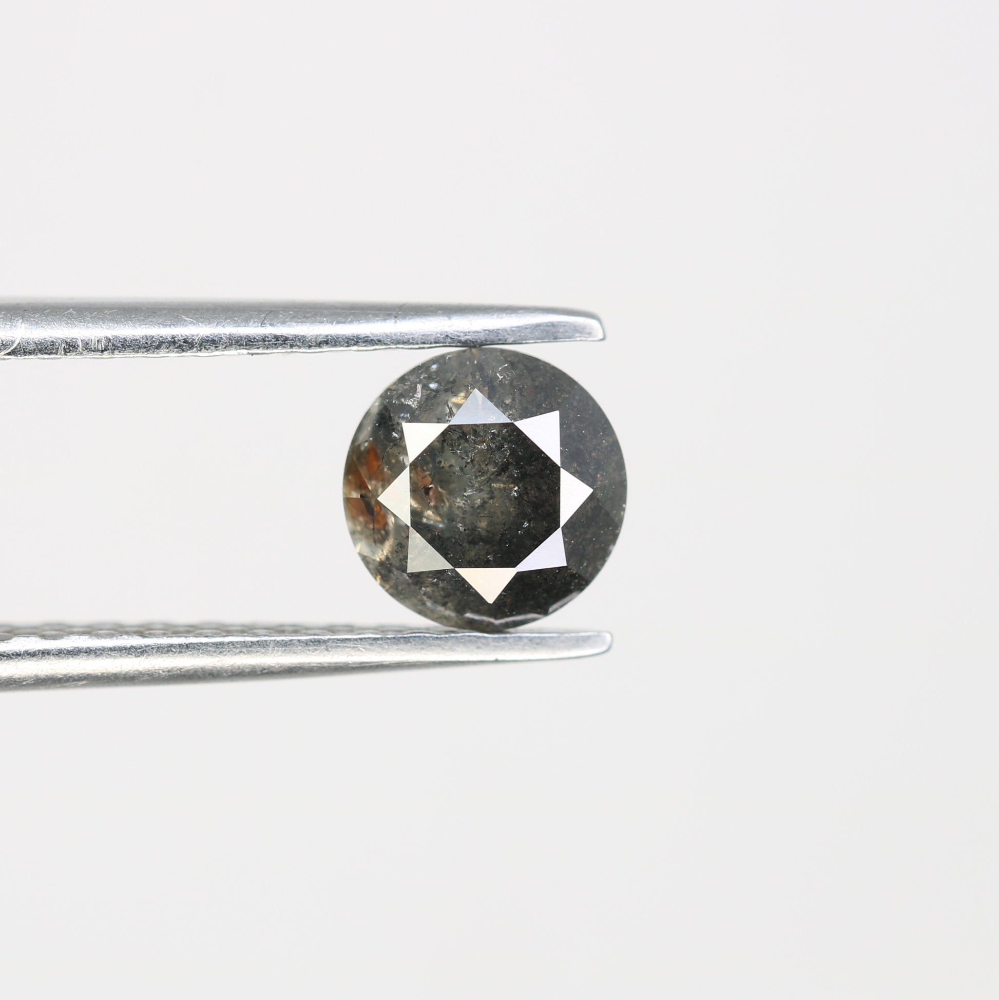 1.00 Carat Loose Salt And Pepper Diamond Ring Round Brilliant Cut Diamond For Galaxy Ring - JayKrishna Diamond