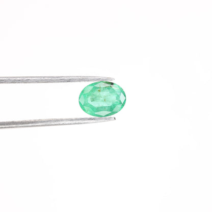 0.99 CT Natural Green Emerald Oval Shape Fancy Gemstone For Designer Jewelry - JayKrishna Diamond