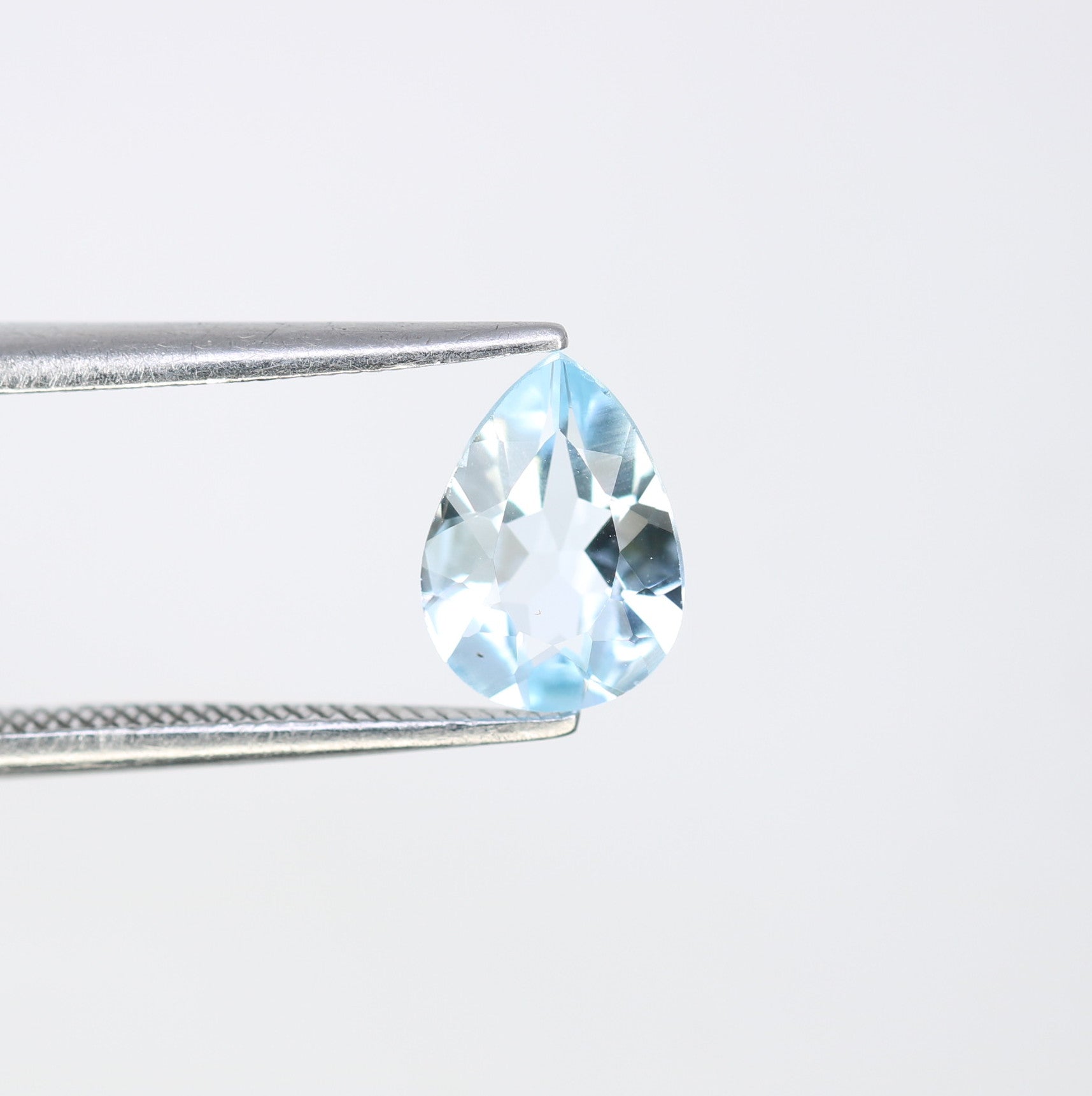 1.15 CT 8.30 x 6.00 MM Aquamarine Pear Cut Blue Gemstone For Engagement Ring - JayKrishna Diamond