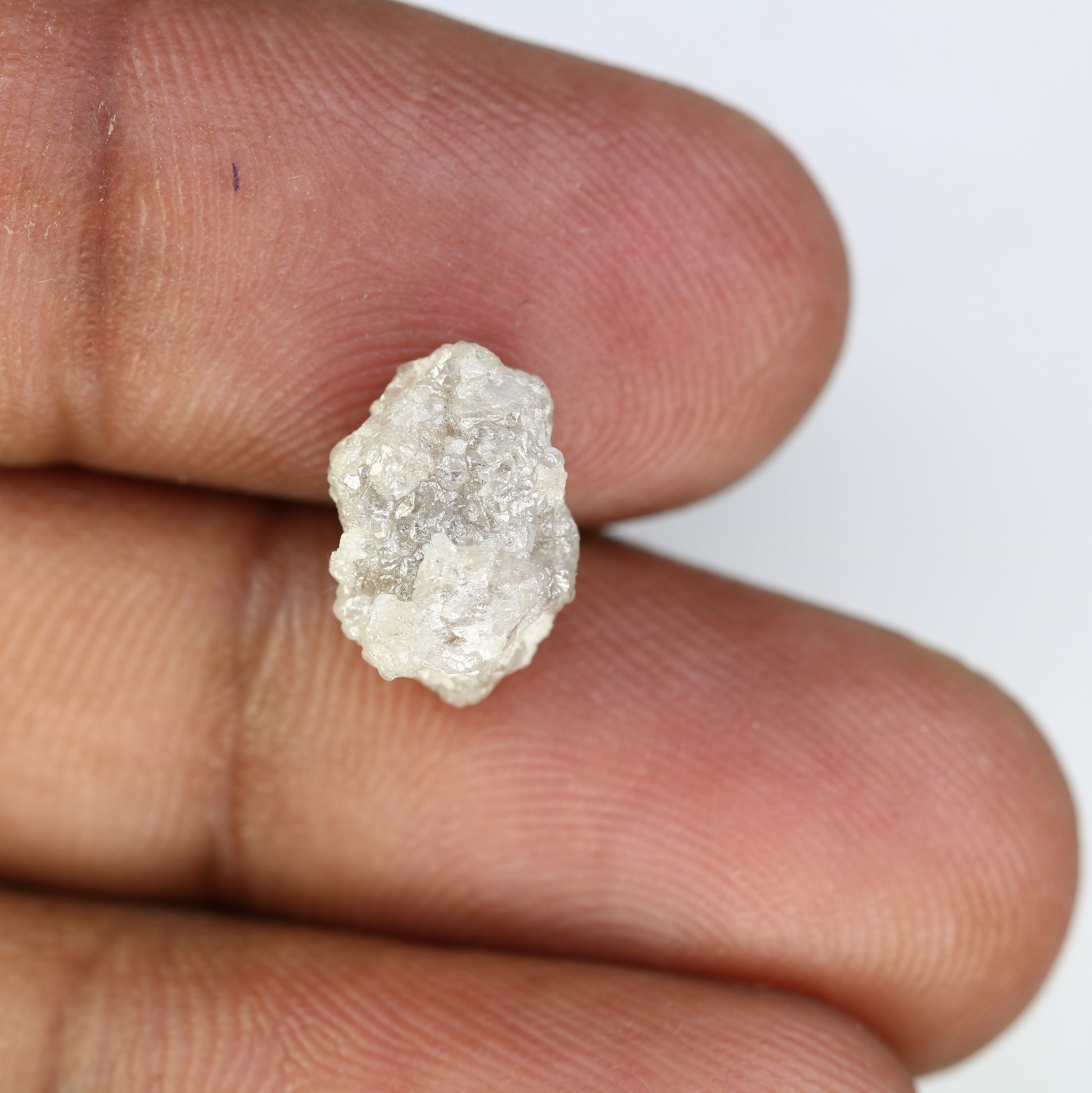 4.79 Carat Natural Loose White Color Raw Loose Rough Diamond For Wedding Ring - JayKrishna Diamond