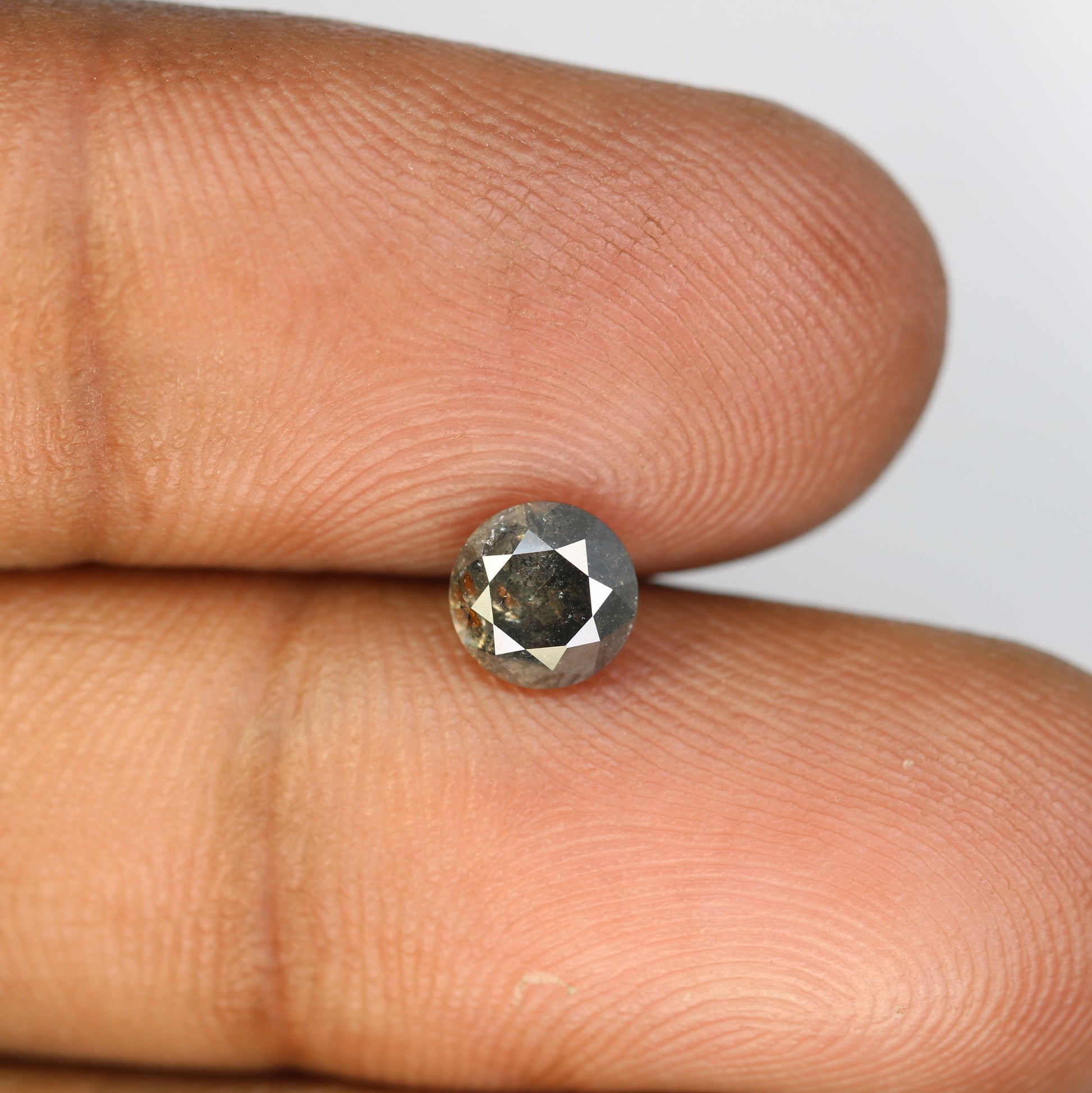 1.00 Carat Loose Salt And Pepper Diamond Ring Round Brilliant Cut Diamond For Galaxy Ring - JayKrishna Diamond