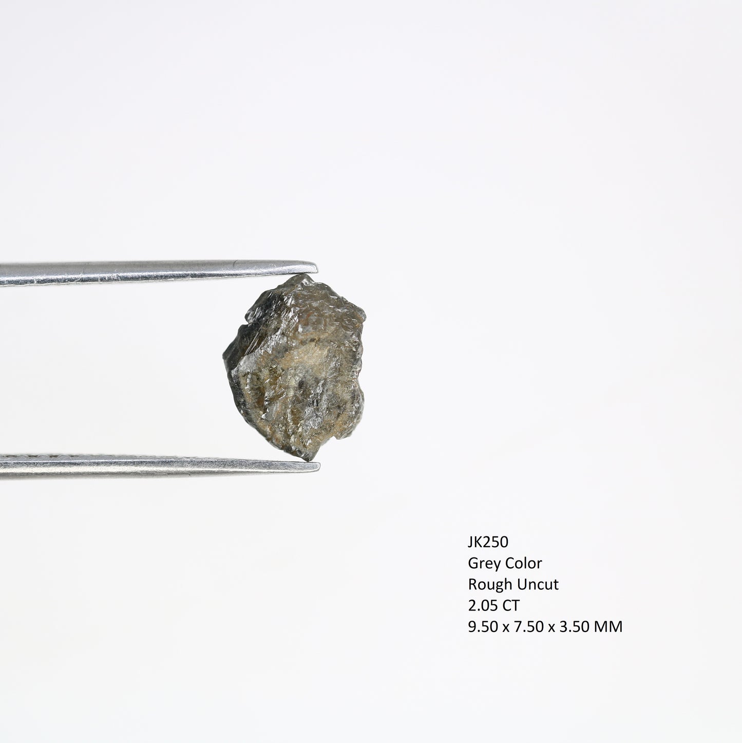 2.05 Carat Grey Color Natural Loose Antique Loose Uncut Raw Diamond For Wedding Ring - JayKrishna Diamond