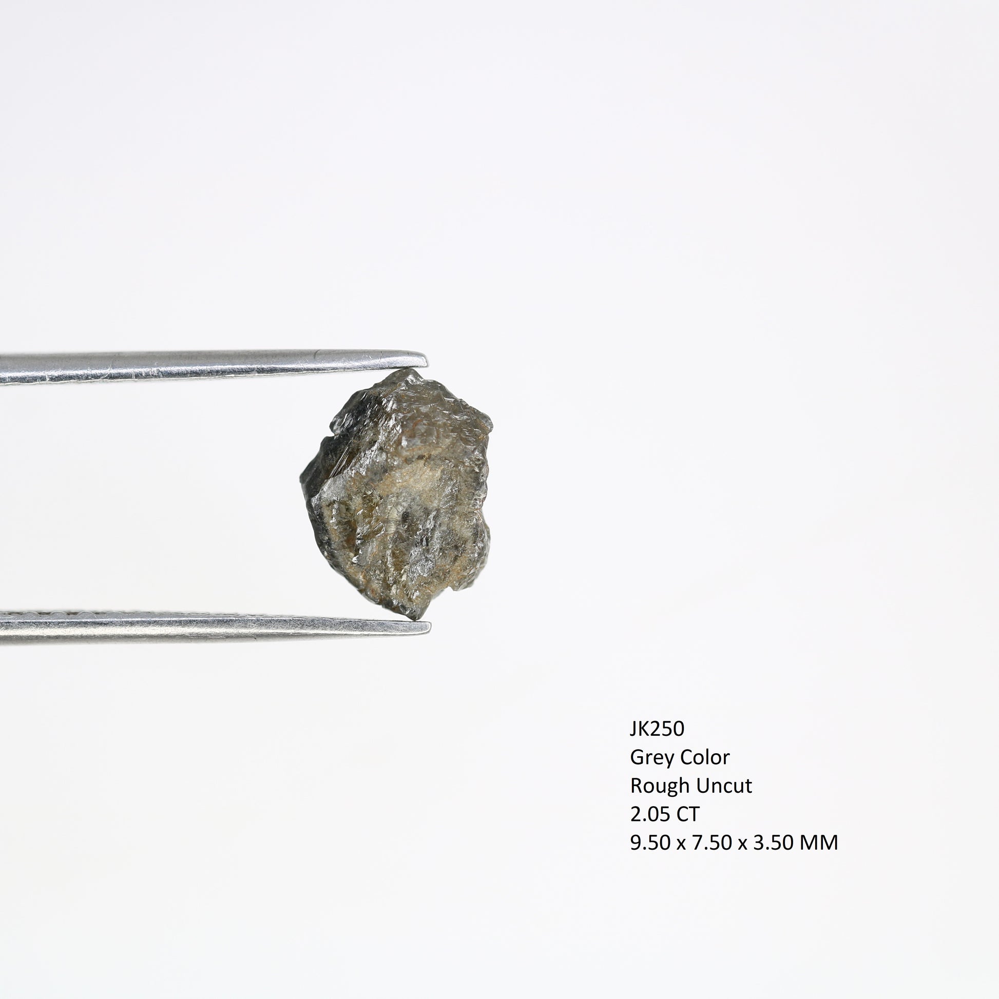 2.05 Carat Grey Color Natural Loose Antique Loose Uncut Raw Diamond For Wedding Ring - JayKrishna Diamond