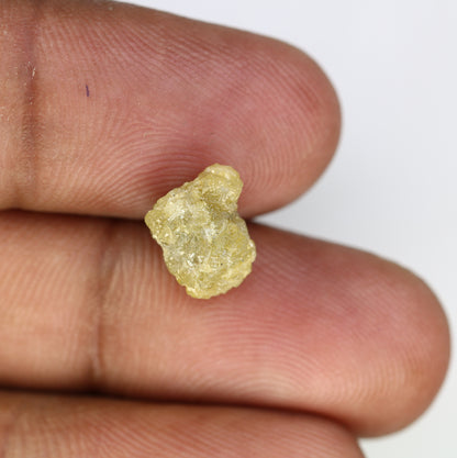 4.35 Carat Green Color Loose Natural Uncut Raw Loose Rough Diamond For Galaxy Diamond Ring - JayKrishna Diamond