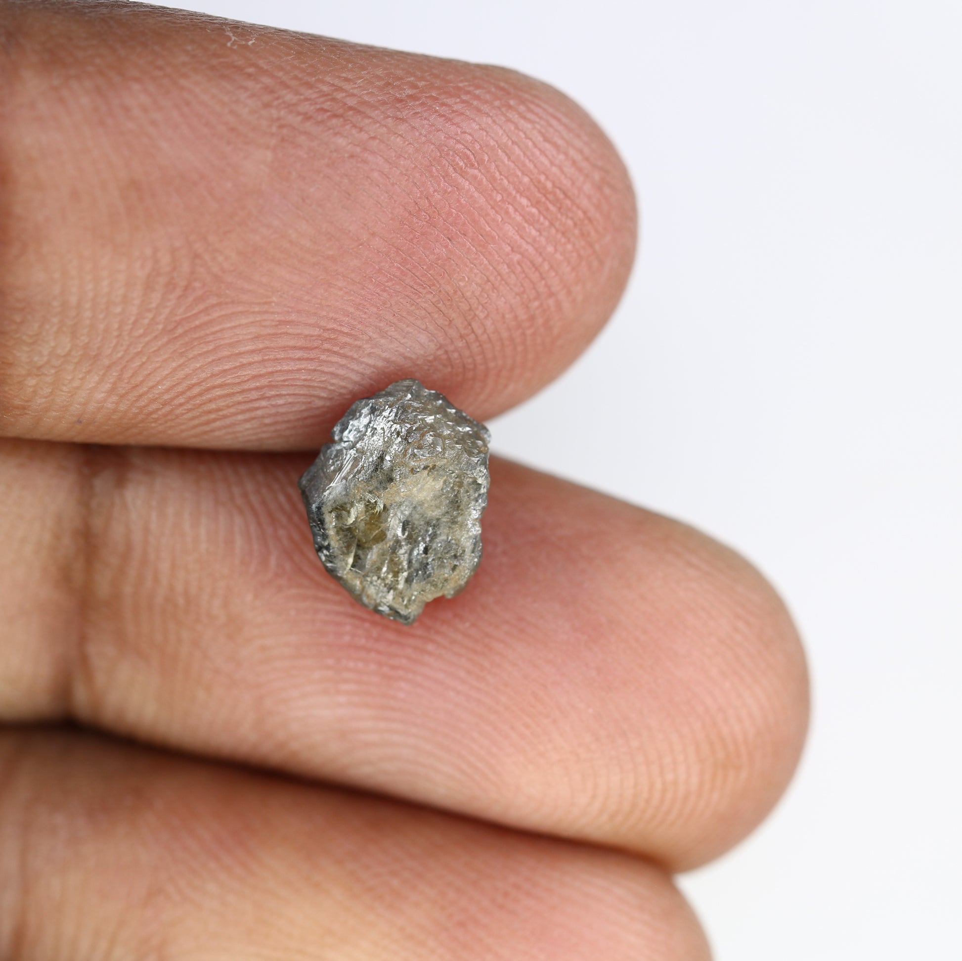 2.05 Carat Grey Color Natural Loose Antique Loose Uncut Raw Diamond For Wedding Ring - JayKrishna Diamond