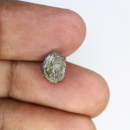 2.05 Carat Grey Color Natural Loose Antique Loose Uncut Raw Diamond For Wedding Ring - JayKrishna Diamond