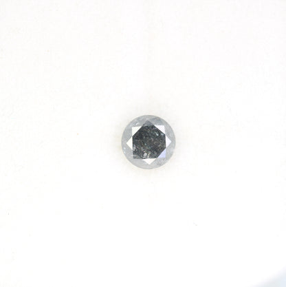 0.79 Carat 5.5 MM Salt And Pepper Round Brilliant Cut Diamond For Wedding Ring - JayKrishna Diamond