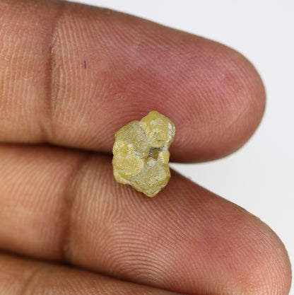 4.41 Carat Natural Fancy Green Color Loose Rough Diamond For Raw Diamond Ring - JayKrishna Diamond