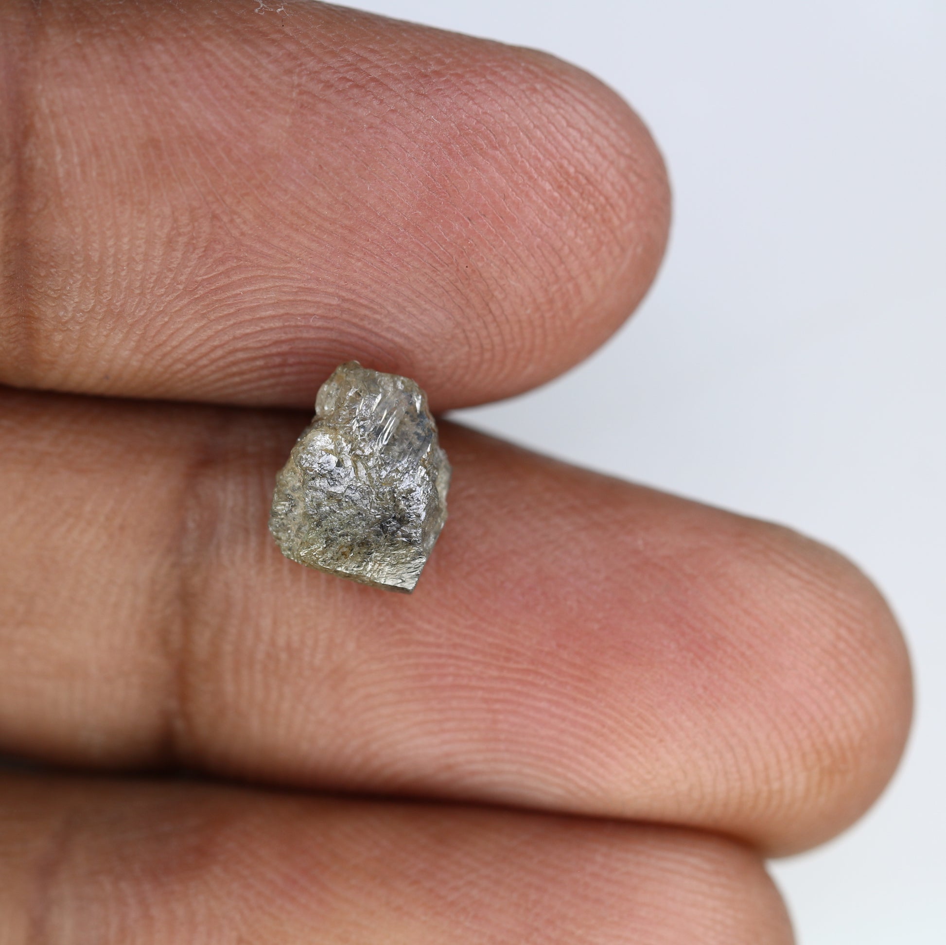 2.09 Carat Grey Color Natural Loose Uncut Raw Rough Diamond For Wedding Ring - JayKrishna Diamond