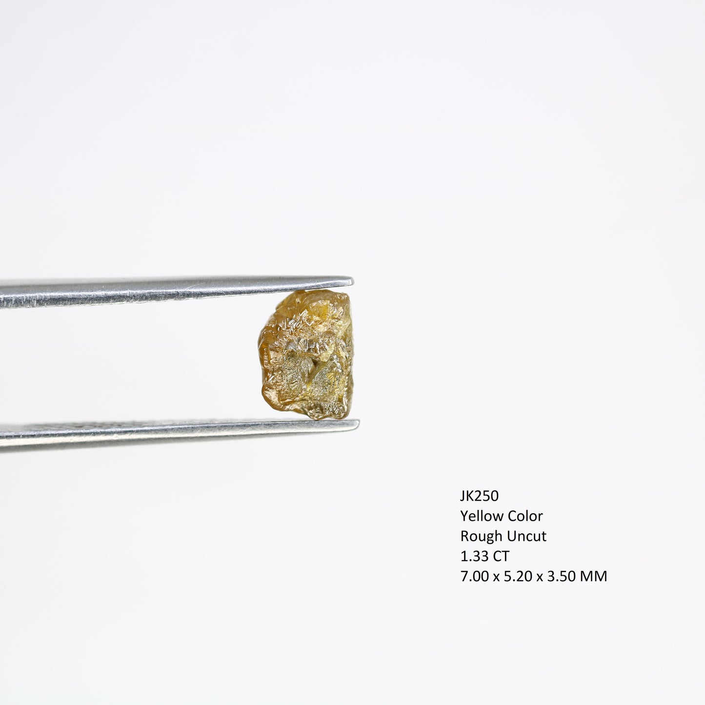 1.33 Carat Carat Natural Yellow Color Loose Fancy Raw Rough Diamond For Wedding Ring - JayKrishna Diamond
