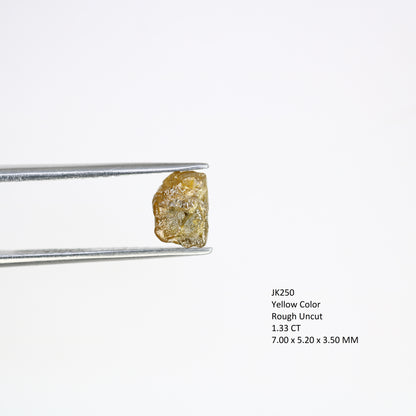 1.33 Carat Carat Natural Yellow Color Loose Fancy Raw Rough Diamond For Wedding Ring - JayKrishna Diamond