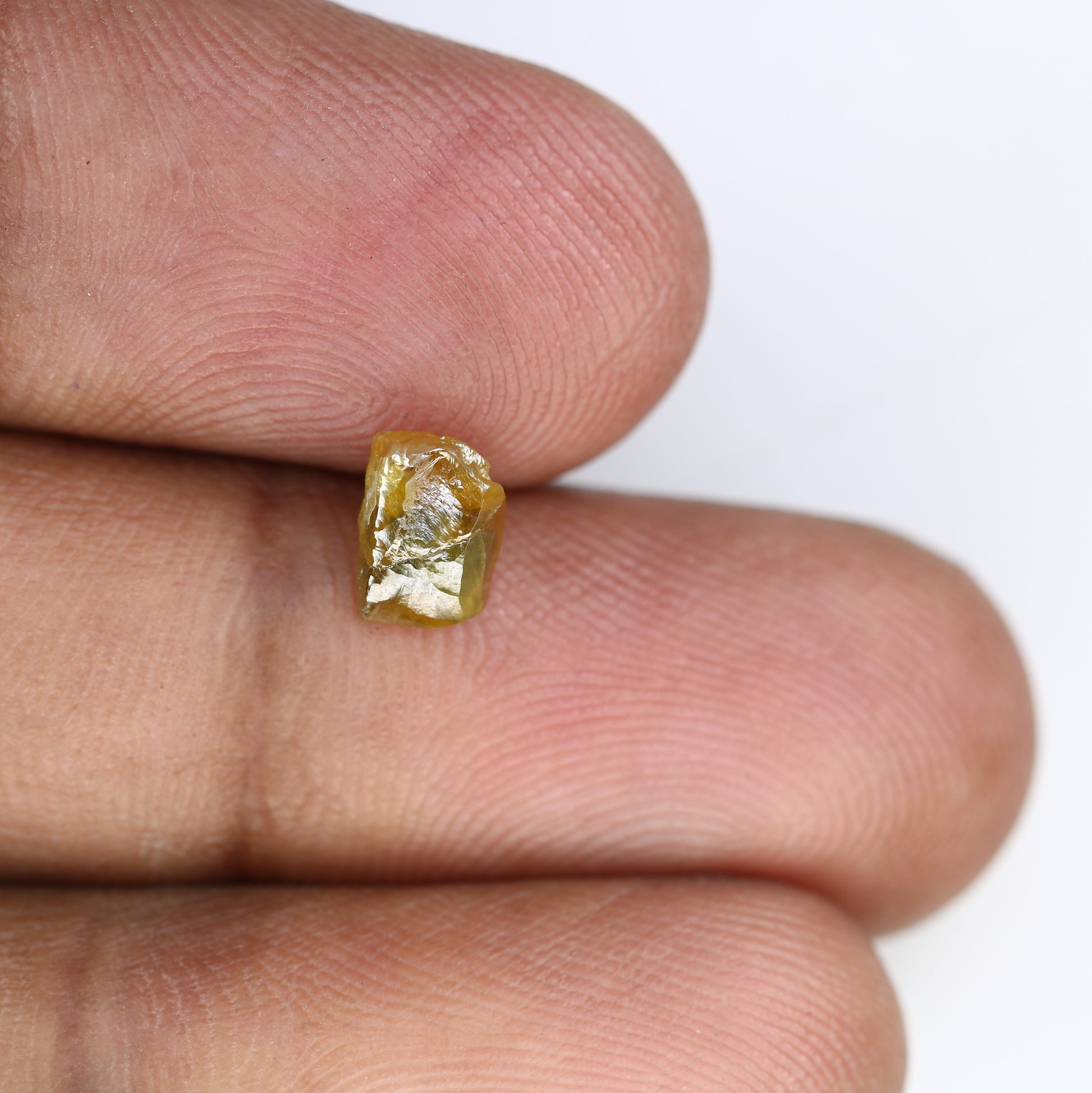 1.33 Carat Carat Natural Yellow Color Loose Fancy Raw Rough Diamond For Wedding Ring - JayKrishna Diamond
