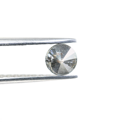 0.52 Carat Salt And Pepper Round Brilliant Cut Diamond For Galaxy Ring - JayKrishna Diamond