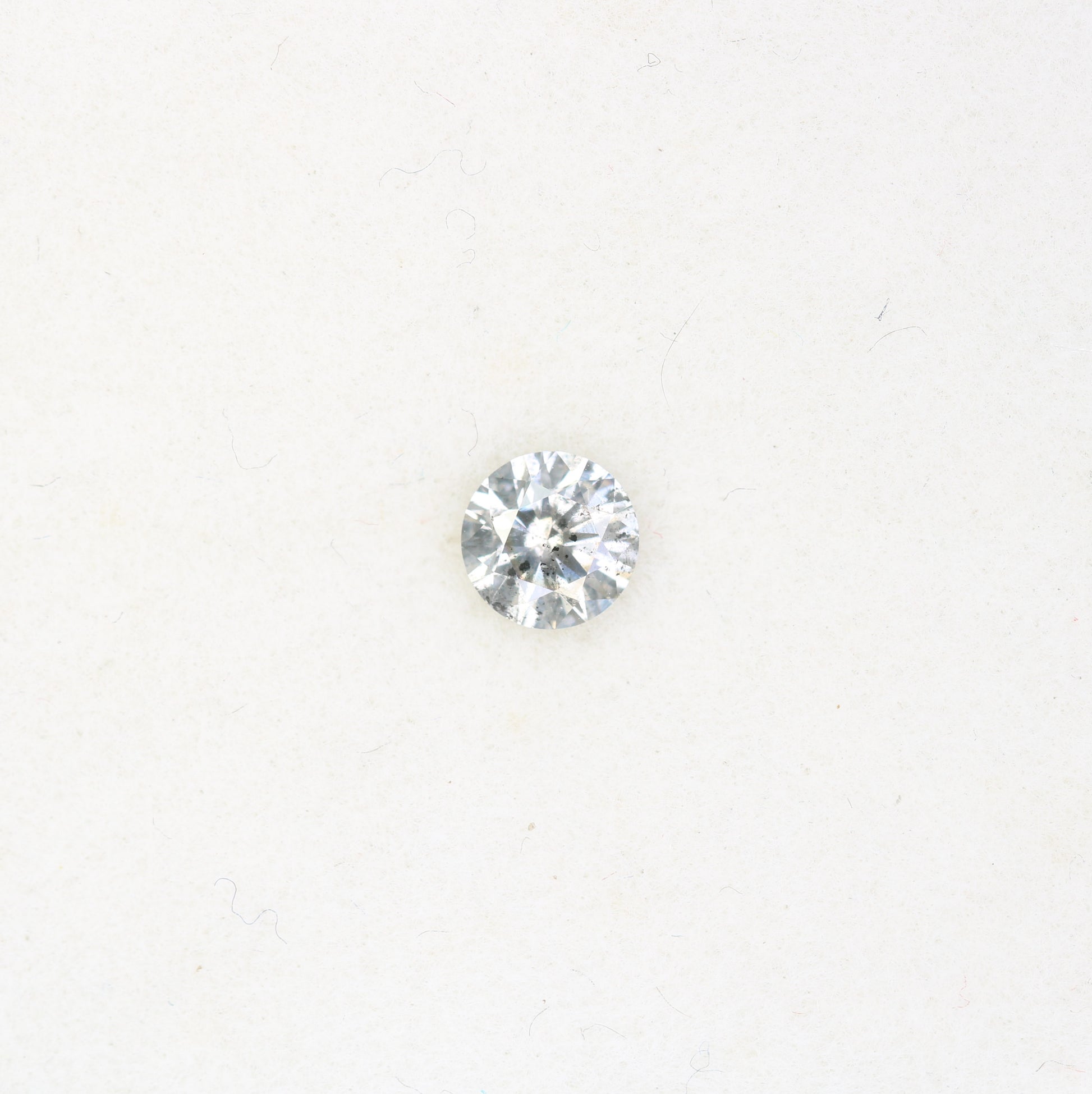 0.32 Carat Natural Salt and Pepper Round Brilliant Cut Diamond – Ideal for Galaxy Rings | Unique Salt and Pepper Round Diamond - JayKrishna Diamond