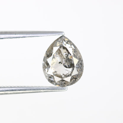 1.44 Carat Pear Shape Loose Salt And Pepper Diamond For Wedding Ring - JayKrishna Diamond