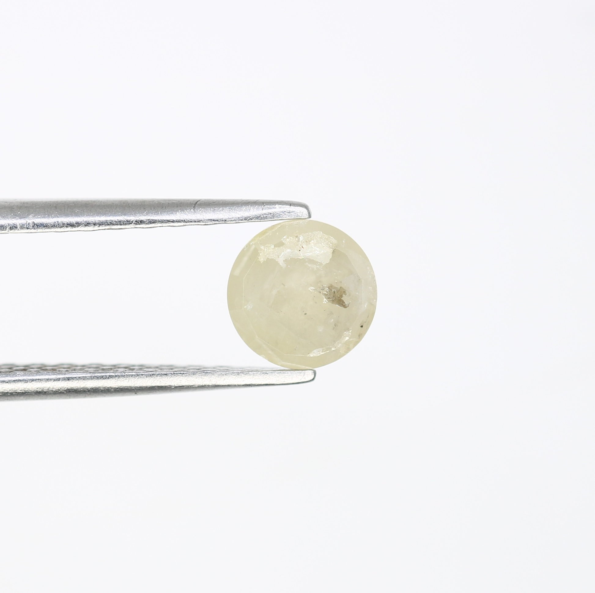 0.78 CT Natural Grey Round Rose Cut Diamond For Proposal Ring - JayKrishna Diamond