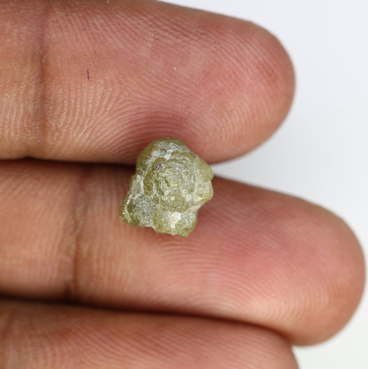 4.51 Carat Natural Loose Green Color Antique Rough Diamond For Raw Diamond Ring - JayKrishna Diamond