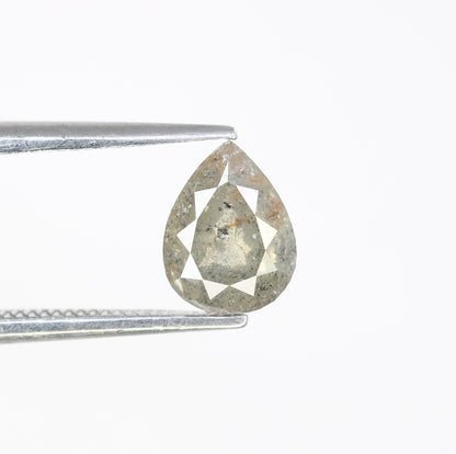 1.10 Carat Pear Cut Diamond Loose Salt And Pepper Diamond For Galaxy Ring - JayKrishna Diamond