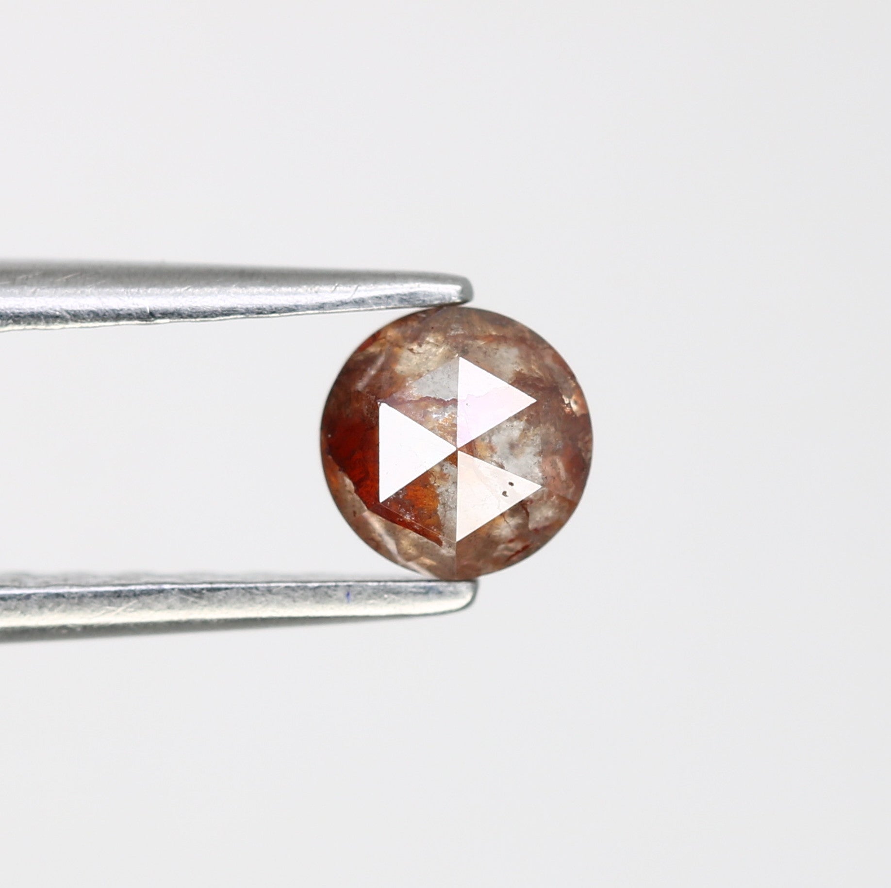 0.56 CT Round Rose Cut Natural Red Diamond – Striking Loose Gem for Bold Statement Rings - JayKrishna Diamond