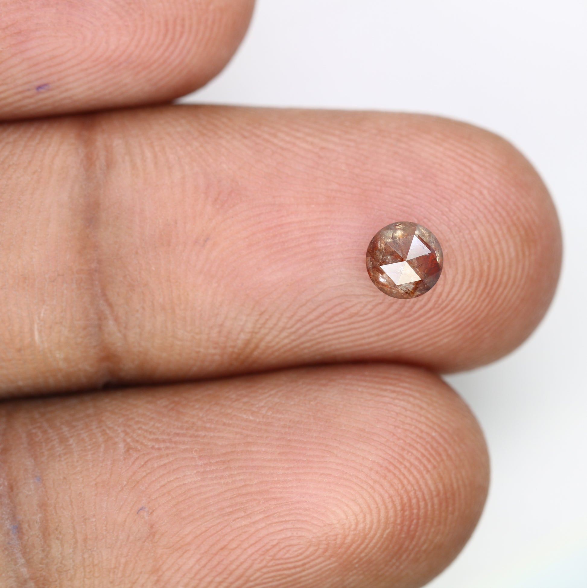 0.56 CT Round Rose Cut Natural Red Diamond – Striking Loose Gem for Bold Statement Rings - JayKrishna Diamond