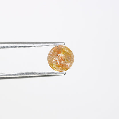 0.57 CT Fancy Peach Round Brilliant Cut Diamond – Exquisite Loose Gem for Elegant Wedding Rings - JayKrishna Diamond