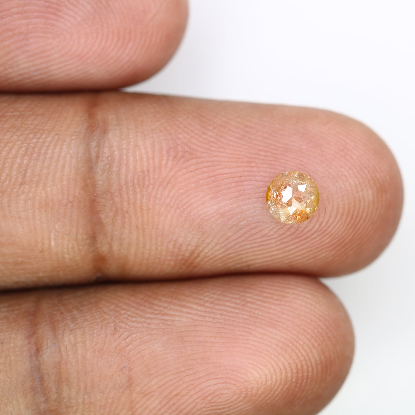 0.57 CT Fancy Peach Round Brilliant Cut Diamond – Exquisite Loose Gem for Elegant Wedding Rings - JayKrishna Diamond