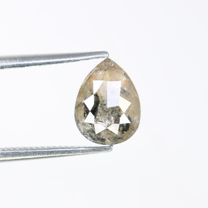 1.18 Carat Natural Loose Pear Shaped Salt And Pepper Diamond For Wedding Ring - JayKrishna Diamond