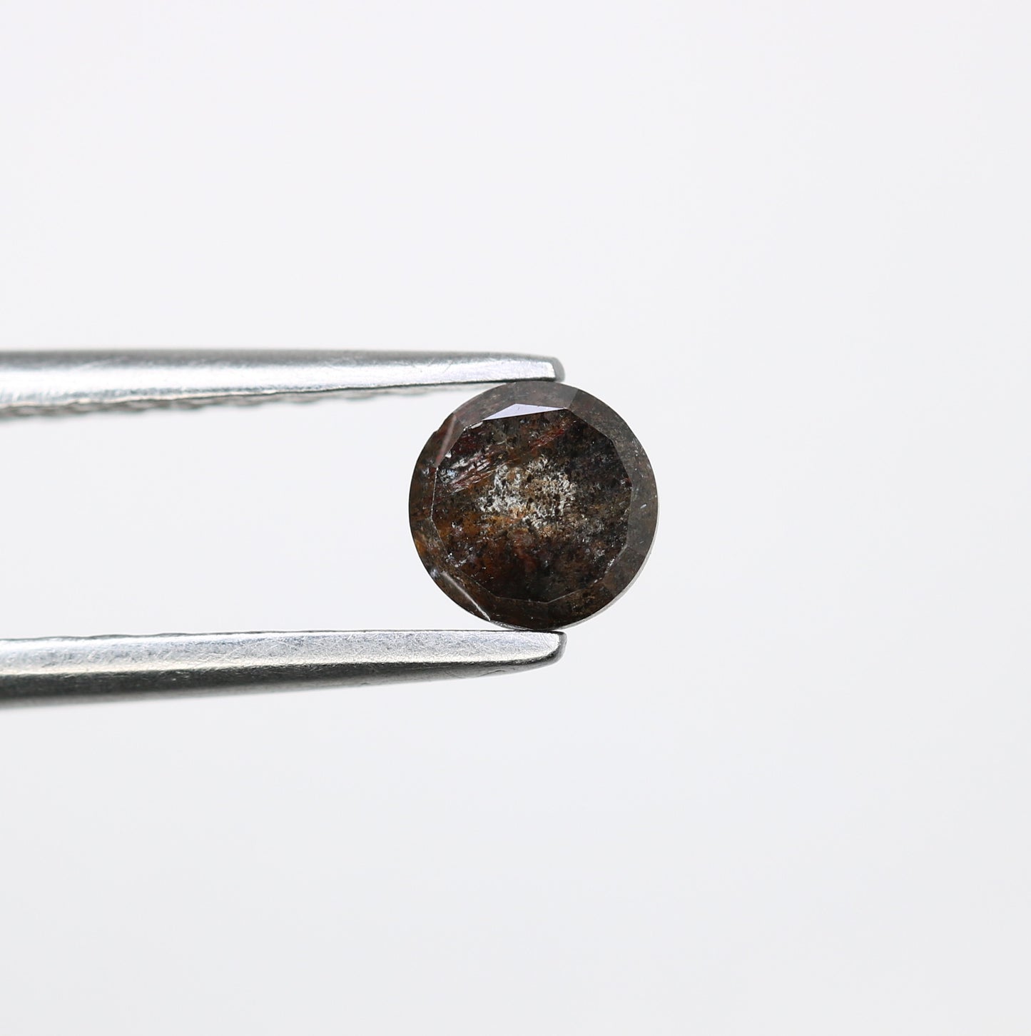 0.52 CT 4.60 MM Natural Brown Round Rose Cut Loose Diamond For Galaxy Ring - JayKrishna Diamond