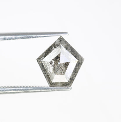 1.26 Carat Pentagon Shape Natural Loose Salt And Pepper Diamond For Wedding Ring - JayKrishna Diamond