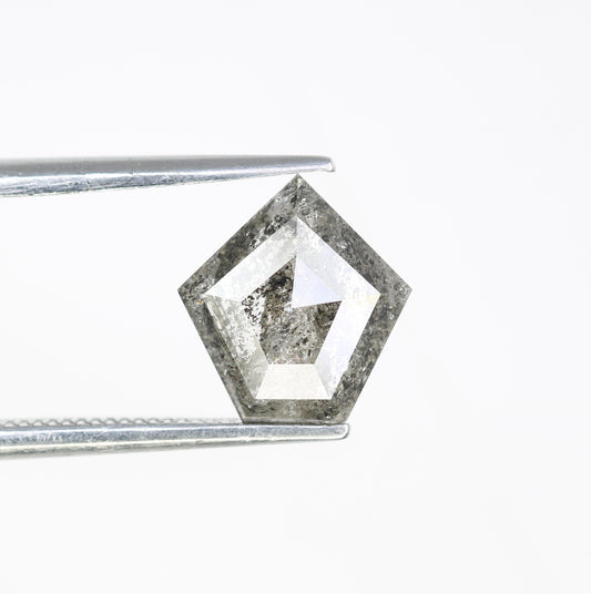 1.26 Carat Pentagon Shape Natural Loose Salt And Pepper Diamond For Wedding Ring - JayKrishna Diamond