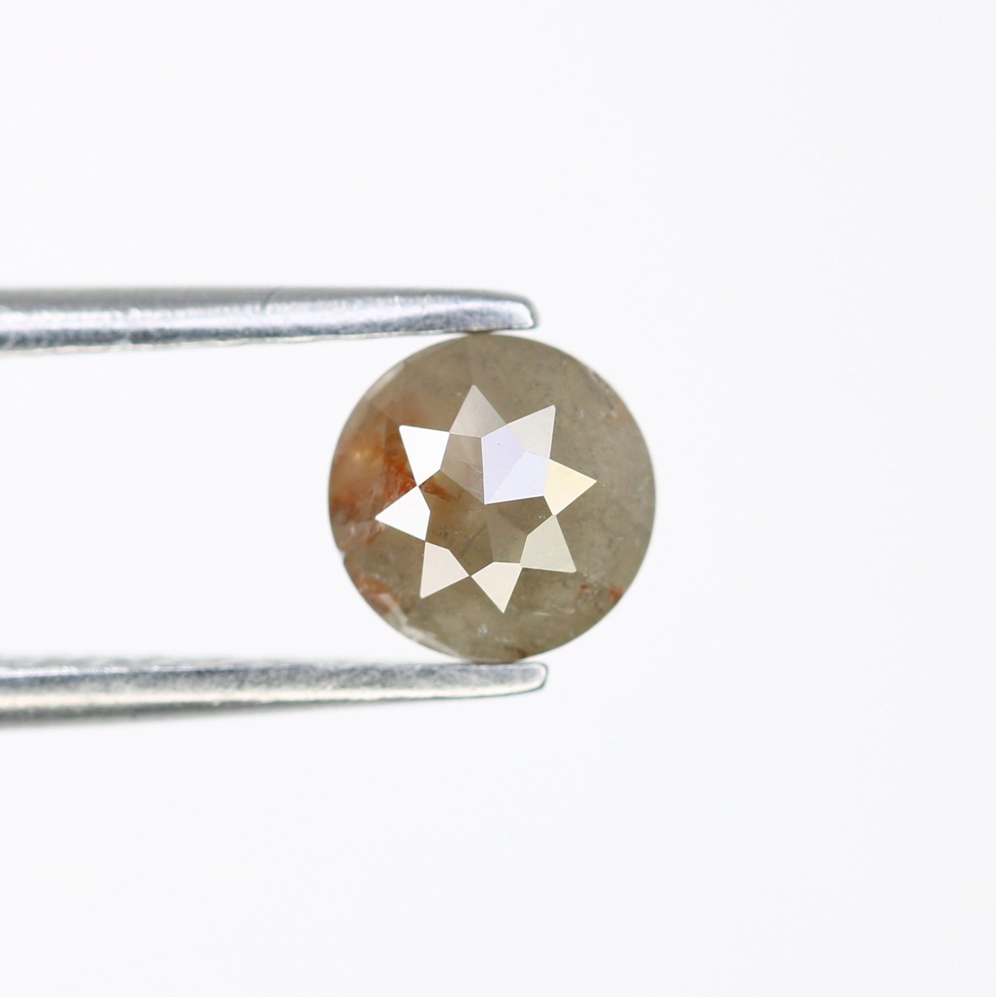 0.67 CT Round Rose Cut Natural Grey Diamond (5.30 MM) for Proposal Ring - Unique Gemstone for Custom Jewelry Designs - JayKrishna Diamond
